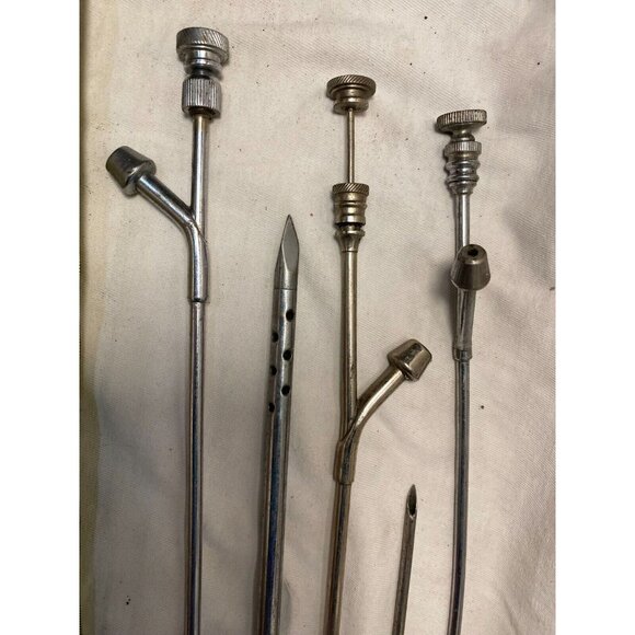 Embalming Mortician Vintage Drain Tubes Trocar Morbid Death Funeral Supply-5pcs - Picture 4 of 4